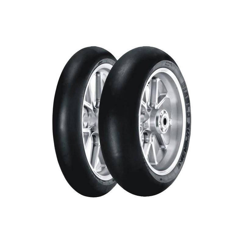 120/80-10 Pirelli DIABLO SUPERBIKE SC1 TL RACE SLICK SOFT Rear NHS