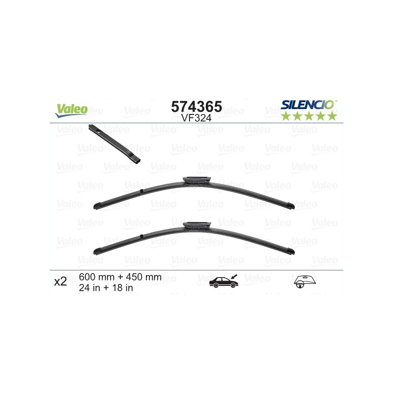 VALEO SILENCIO VALYTUVAI RENAULT FLAT BLADE