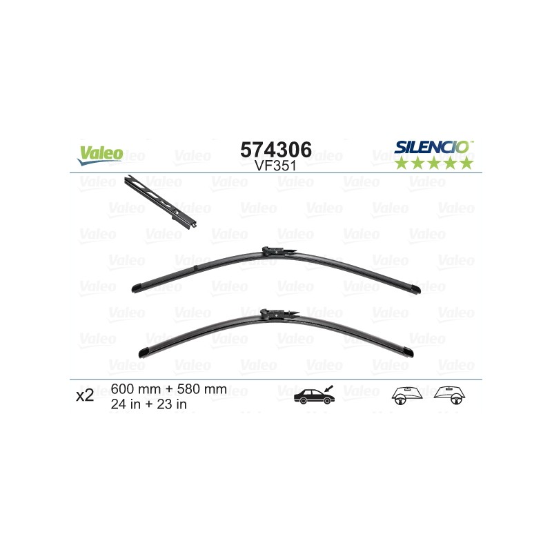 VALEO SILENCIO VALYTUVAI FLAT BLADE