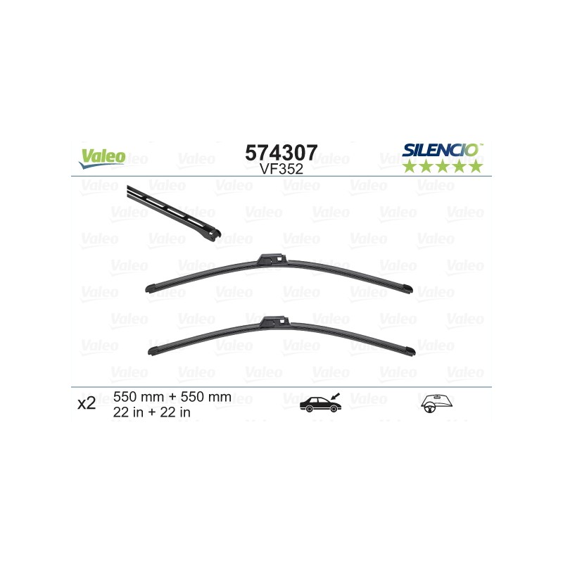 VALEO SILENCIO VALYTUVAI  MERCEDES-BENZ FLAT BLADE