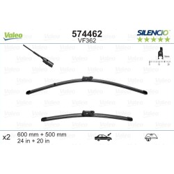 VALEO SILENCIO VALYTUVAI AUDI, PORSCHE FLAT BLADE