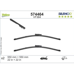 VALEO SILENCIO VALYTUVAI AUDI FLAT BLADE