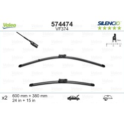 VALEO SILENCIO VALYTUVAI VW, SKODA, AUDI, SEAT FLAT BLADE