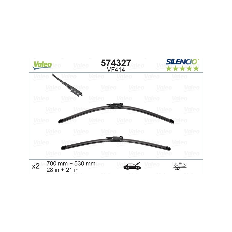 VALEO SILENCIO VALYTUVAI MERCEDES-BENZ FLAT BLADE