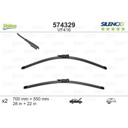 VALEO SILENCIO VALYTUVAI CITROEN, OPEL FLAT BLADE