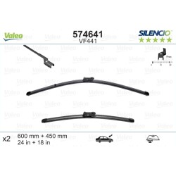 VALEO SILENCIO VALYTUVAI  ALFA ROMEO, FIAT, HYUNDAI, KIA, LANCIA, PEUGEOT, SKODA, VW FLAT BLADE