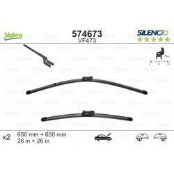 VALEO SILENCIO VALYTUVAI OPEL, PEUGEOT FLAT BLADE