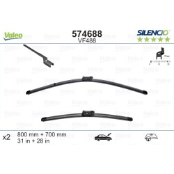 VALEO SILENCIO VALYTUVAI RENAULT, CITROEN, OPEL, PEUGEOT FLAT BLADE