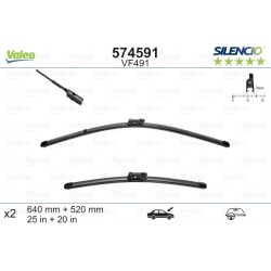 VALEO SILENCIO VALYTUVAI AUDI FLAT BLADE