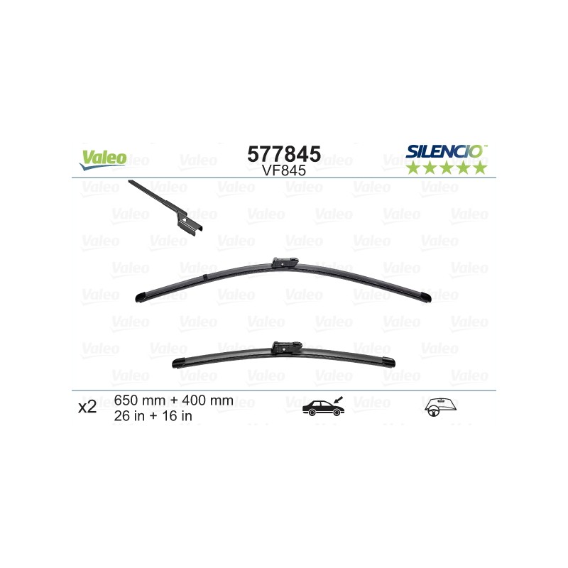 VALEO SILENCIO VALYTUVAI TOYOTA FLAT BLADE