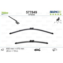 VALEO SILENCIO VALYTUVAI OPEL, NISSAN, BMW FLAT BLADE