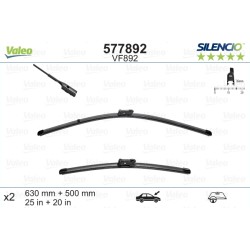 VALEO SILENCIO VALYTUVAI  AUDI, VOLVO, PORSCHE FLAT BLADE