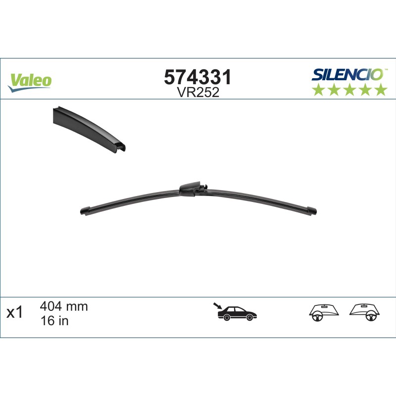 VALEO SILENCIO VALYTUVAI SKODA, VW  TYL