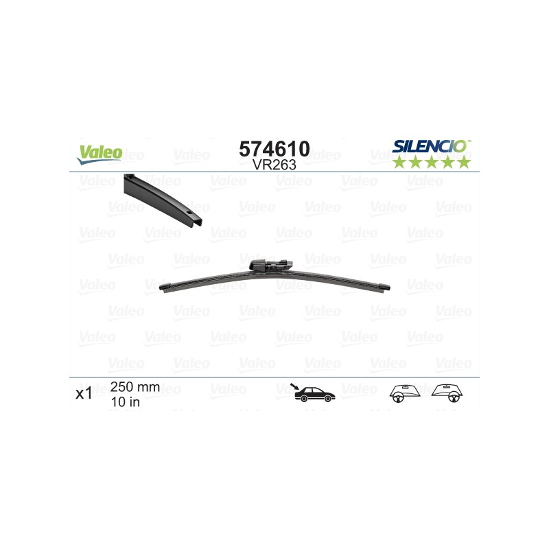 VALEO SILENCIO VALYTUVAI SEAT, SKODA, VW TYL