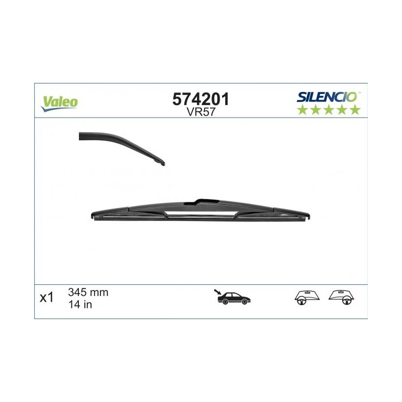 VALEO SILENCIO VALYTUVAI HONDA, INFINITI, MAZDA, MITSUBISHI, SUBARU, NISSAN VR57