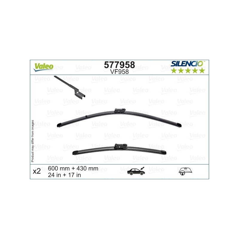 VALEO SILENCIO VALYTUVAI AUDI FLAT BLADE