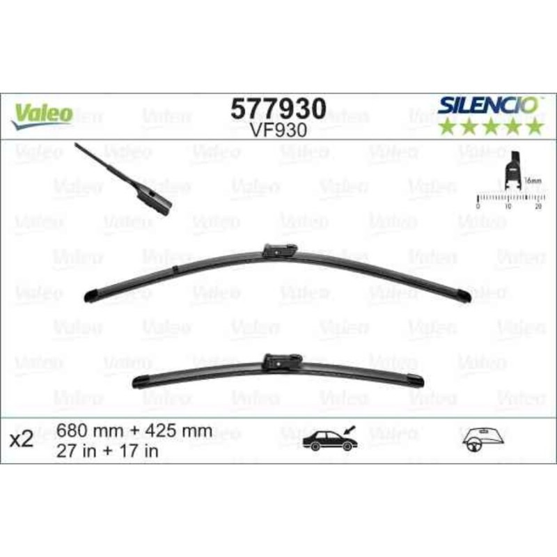 VALEO SILENCIO VALYTUVAI FB OE LHD VF930 KIT