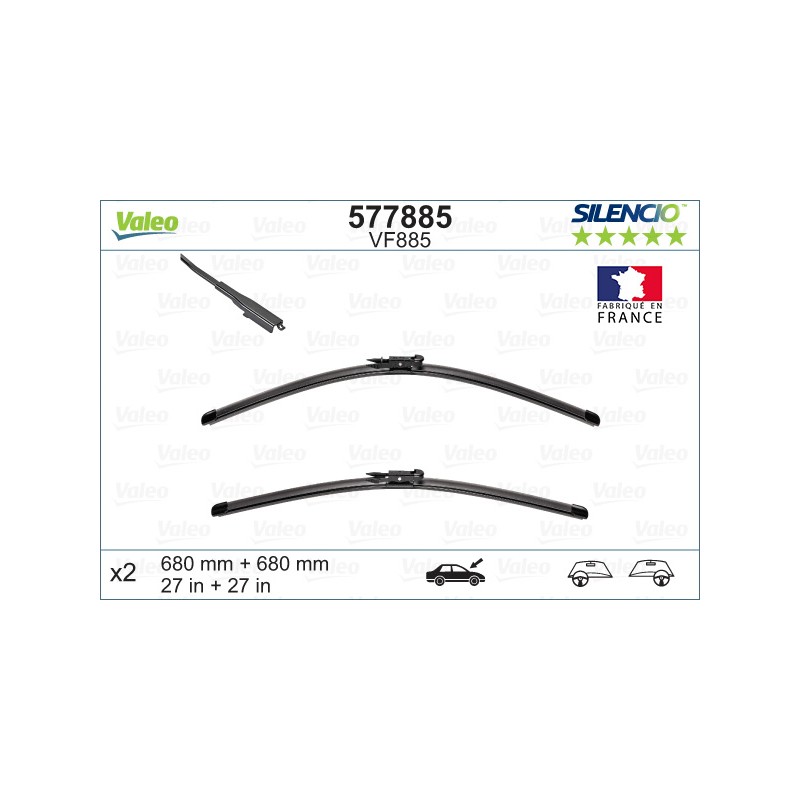 VALEO SILENCIO VALYTUVAI FLAT BLADE