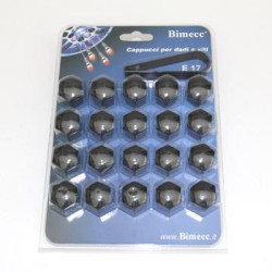 21 mm Bolt/Nut caps 20 pcs Black (BV21-000)