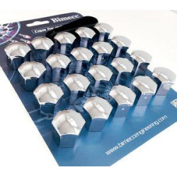 21 mm Bolt/Nut caps 20 pcs Chrome (BV21-000CR)