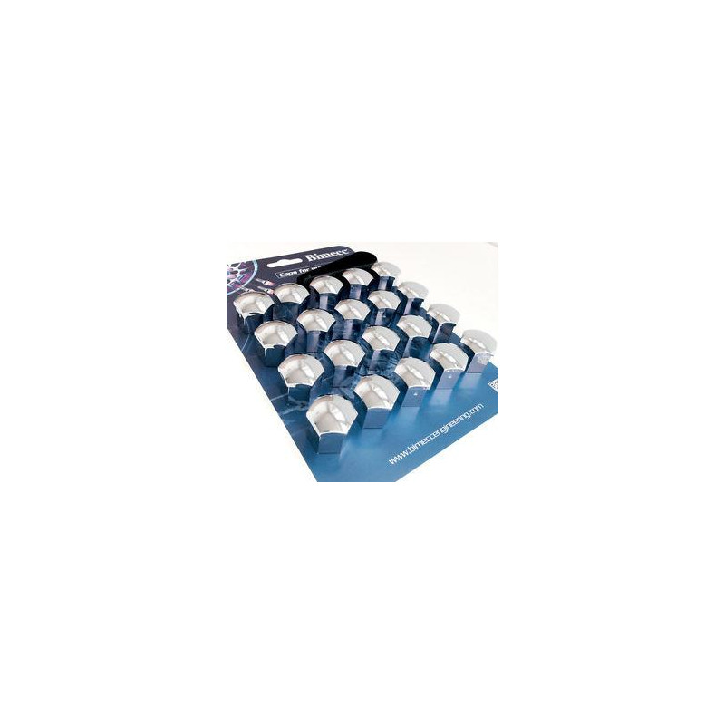 21 mm Bolt/Nut caps 20 pcs Chrome (BV21-000CR)
