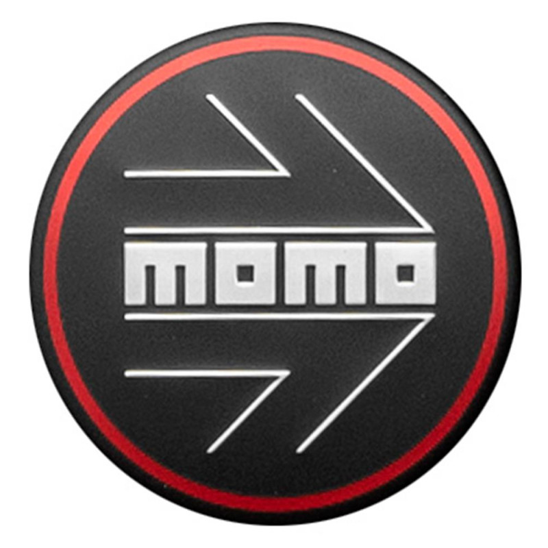 Momo Wheel Cap CAP KG-018RA 60mm Arrow Matt Black Red Circle SPCAPACMBCEL