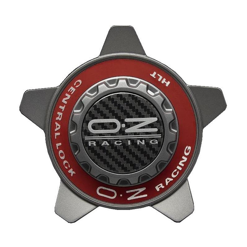 OZ Racing Wheel Cap 81210323 M668 Grey/Red