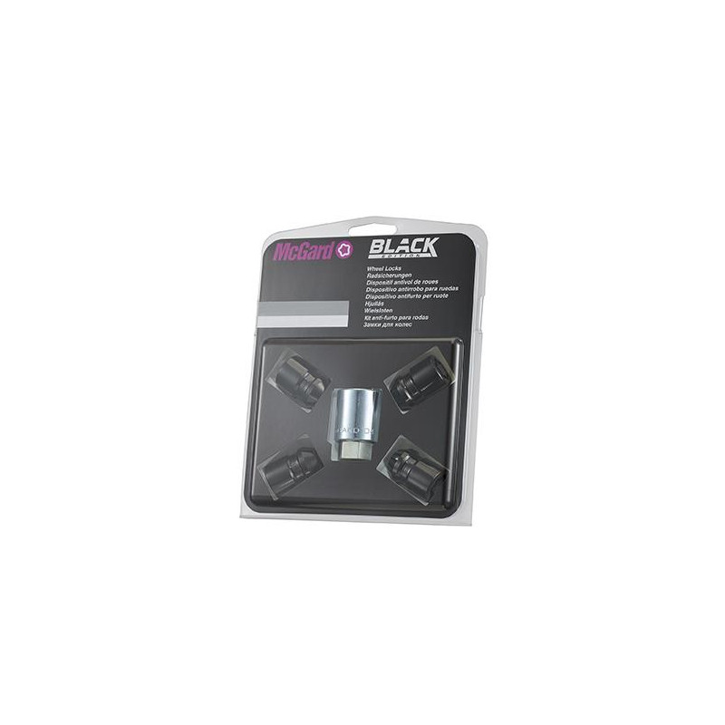 McGard Black Security Nuts M12x1.25x32.5 21mm Hex 60° (24154SUB)