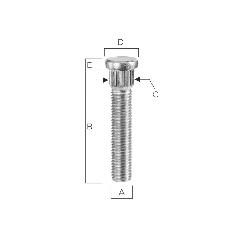 M12x1.5x52 Stud 1 pcs Honda (CRP124A52)