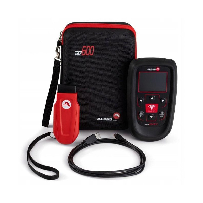 TPMS Tool Alcar TECH600 HeavyDuty incl. Bluetooth OBD II & 24v Adapter