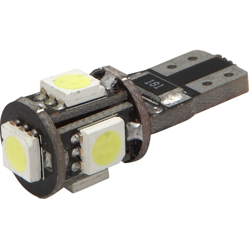 LEMPUTĖS T10 5LED SMD CANBUS