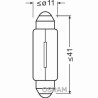 OSRAM LEMPUTĖS 10W 12V SV8.5-8 10XBLI2