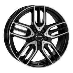 Rial M14-E diamond-black frontpolished 9x18 5x112 ET58 CB66,5 Flat M14-E-90858M83-1