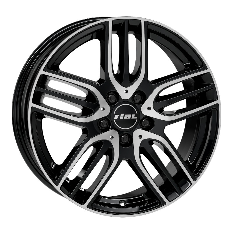 Rial M14-E diamond-black frontpolished 7,5x18 5x112 ET52 CB66,5 Flat M14-E-75852M83-1