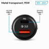 ĮKROVIKLIS 2IN1 TYPE-C + USB 95W 12/24V