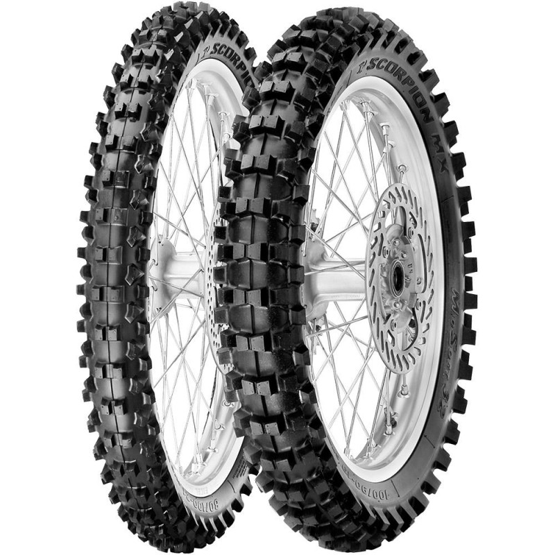 90/100-14 Pirelli SCORPION MX MID SOFT 32 49M TT CROSS MID SOFT Rear NHS
