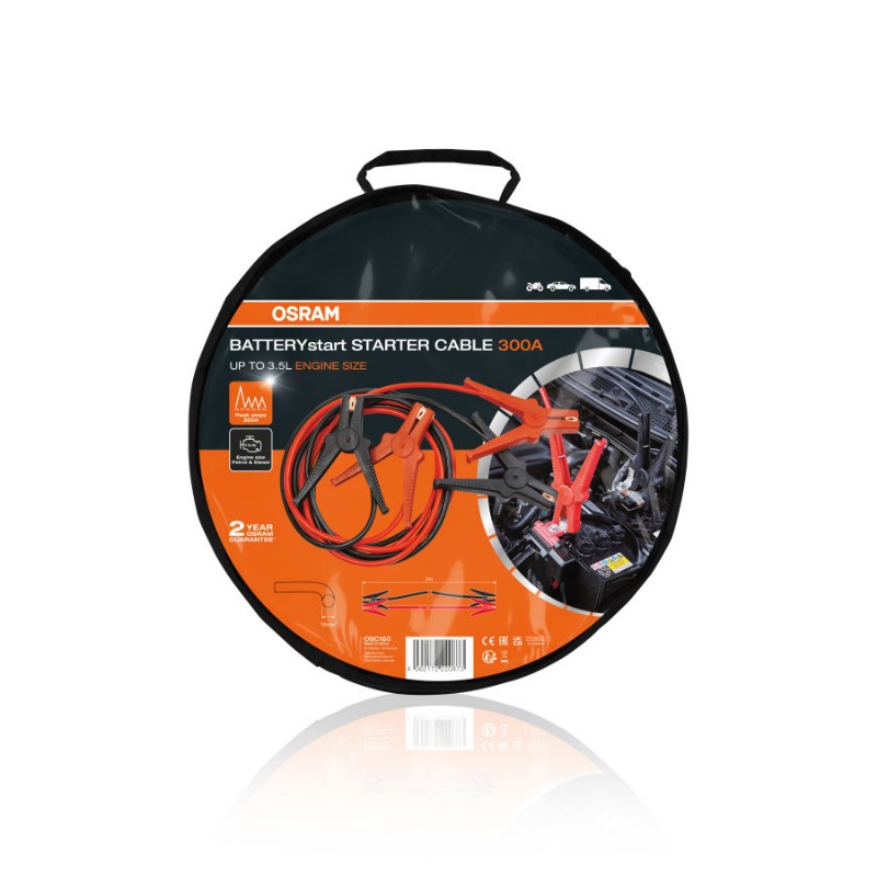 OSRAM AKUMULIATORIAUS UŽVEDIMO LAIDAI 300A 6/12V