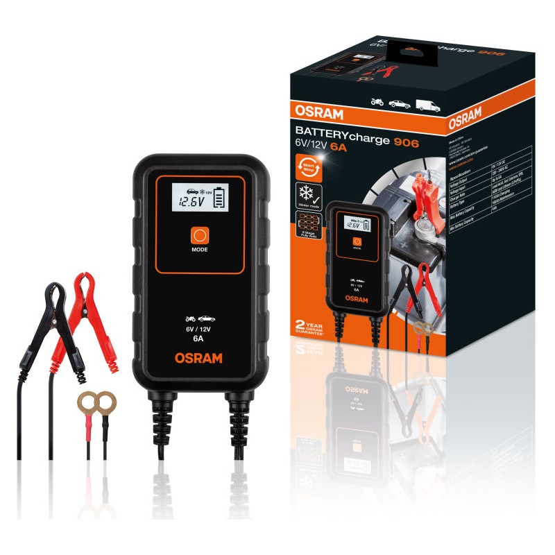 OSRAM IŠMANUS AKUMULIATORIAUS ĮKROVIKLIS 6A
