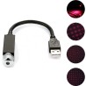 SALONO APŠVIETIMO DEKORATYVINĖ LED RED LEMPUTĖ SU LANKSČIA USB JUNGTIMI