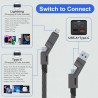 GREITO ĮKROVIMO LAIDAS USB/TYPE-C SU TYPE-C/LIGHTINING 2M