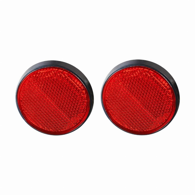 AUTOMOBILIO PRIEKABOS ATŠVAITAS APVALUS RAUDONAS 60MM