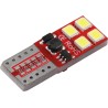 LEMPUTĖS W5W T10 LED 8SMD CANBUS 24V (2VNT)