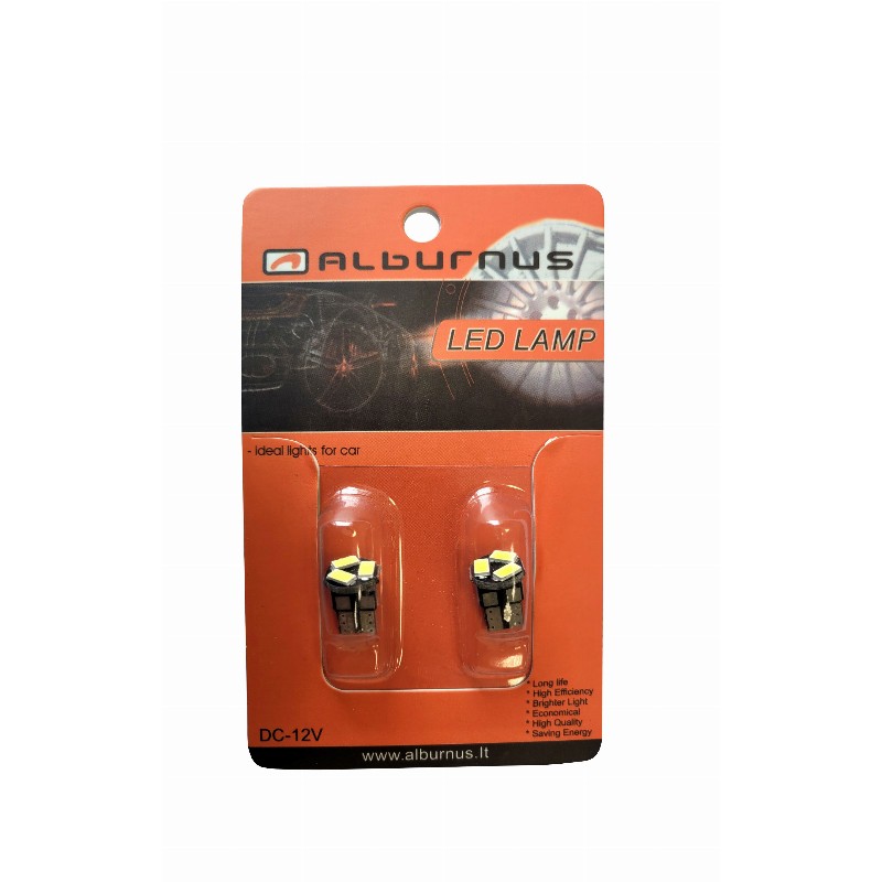 LEMPUTĖS W5W T10 LED 3SMD 12V (2VNT)