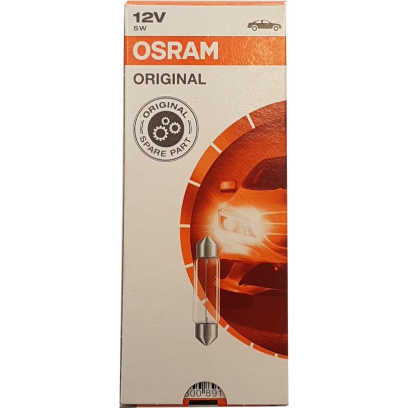 OSRAM LEMPUTĖS 5W 12V SV8.5-8 5XFS10 1A
