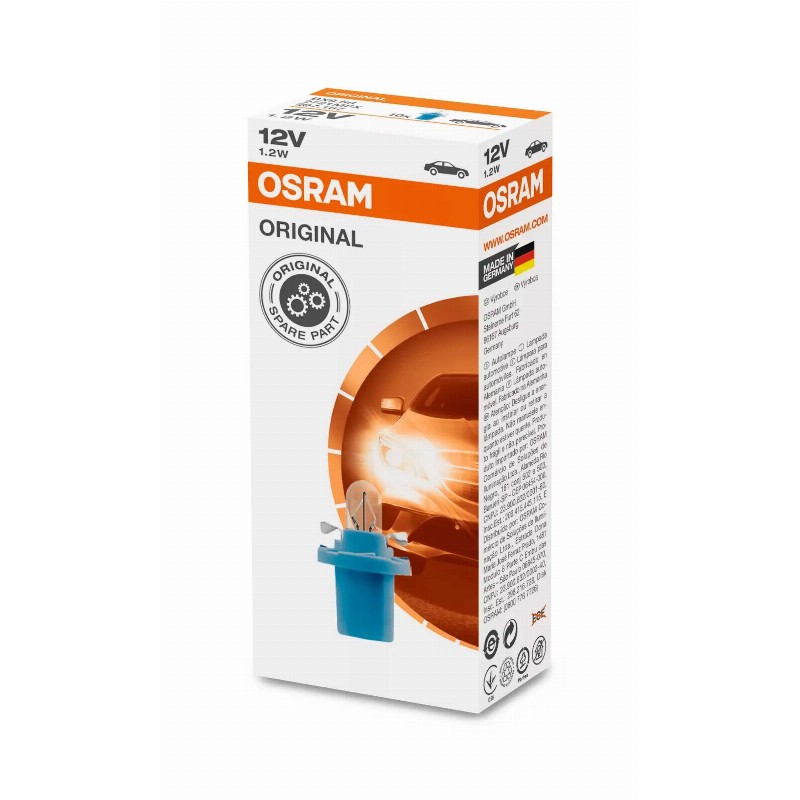OSRAM LEMPUTĖS 1,2W 12V 5XFS10 1A