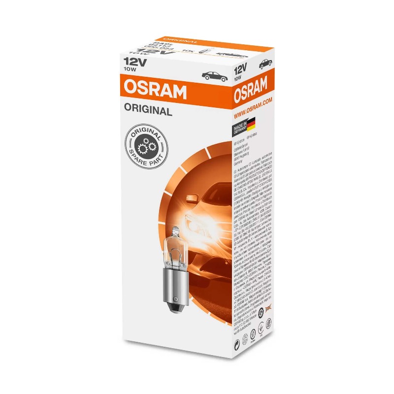 OSRAM LEMPUTĖS 10W 12V BA9S UNV1