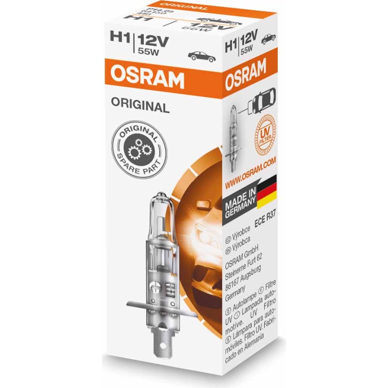 OSRAM LEMPUTĖS H1 55W 12V P14,5S FS1