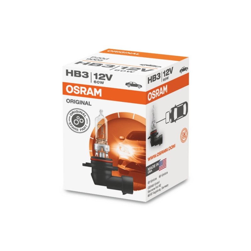 OSRAM LEMPUTĖS HB3 60W 12V P20D 9005