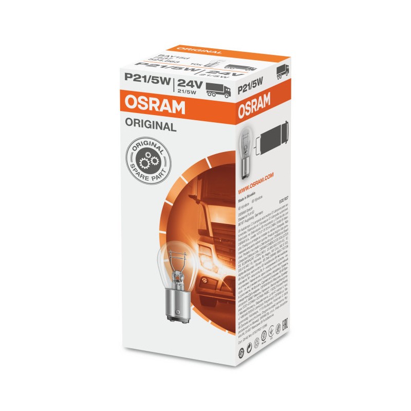 OSRAM LEMPUTĖS P21/5W 24V BAY15D