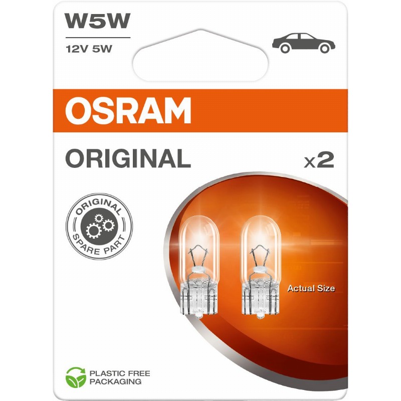 OSRAM LEMPUTĖS W5W 12V W2,1X9,5D